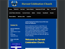 Tablet Screenshot of harvestcelebrationchurch.com
